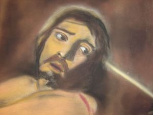 Voir le détail de cette oeuvre: Le Christ a la colonne d'apres Velazquez